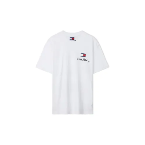 Keith Haring X Tommy Hilfiger TOMMY JEANS X Keith Haring Co-branded Series T-Shirts Unisex White Print 0K4