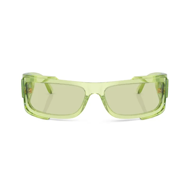VERSACE Logo-plaque Rectangular-frame Sunglasses-1