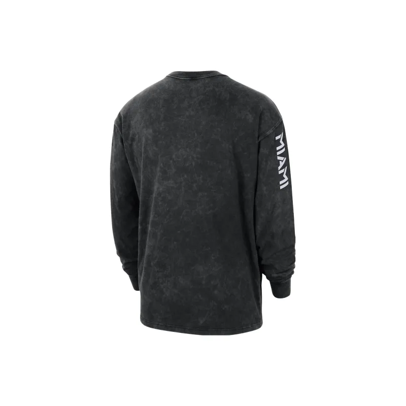Jordan Nba Miami Heat Courtside Statement Long Sleeve T shirt-1