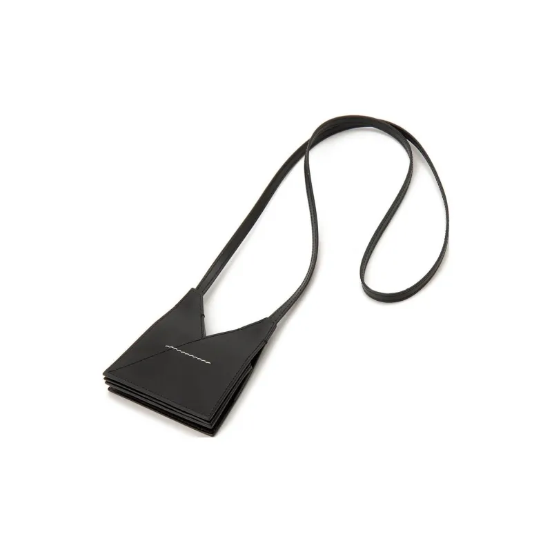 MM6 Maison Margiela Calfskin Shoulder Bag Crossbody Bag Mini Women's Black-5