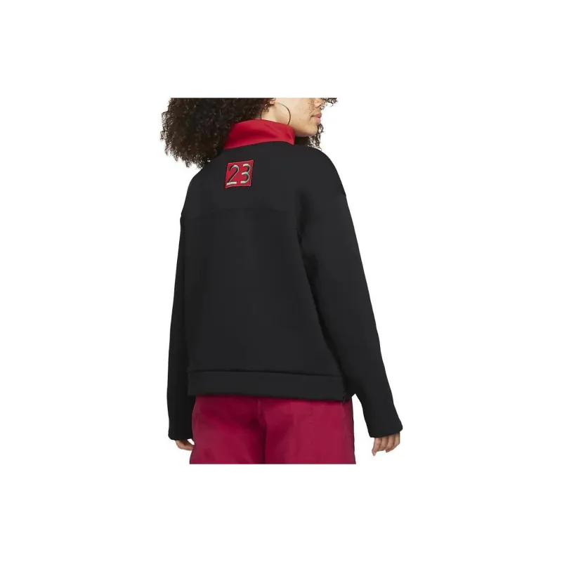 Jordan X Nina Chanel Abney Funnel Neck Top Black-1