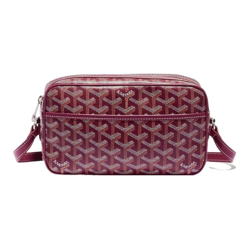 GOYARD Cap Vert Canvas With Leather Messenger Bag Camera Bags Shoulder Bag Crossbody Bag Small Size Unisex 11 Colors-43