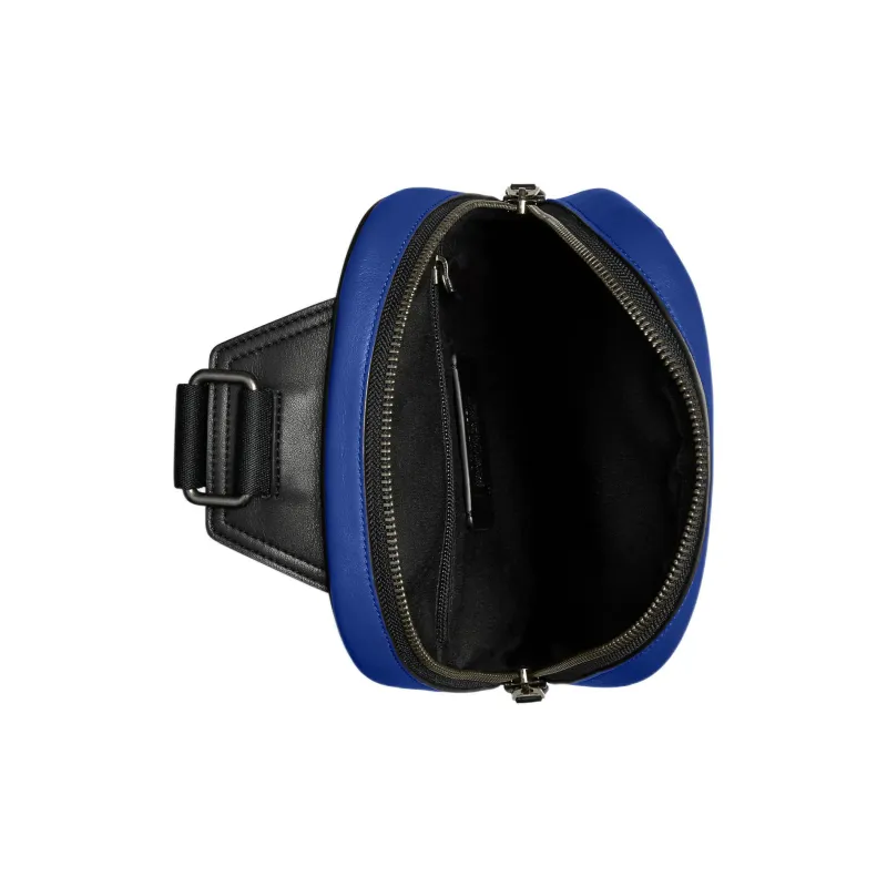 COACH Graham Calfskin Sling Bag Fanny Pack Crossbody Bags Small Size Men's Blue-3