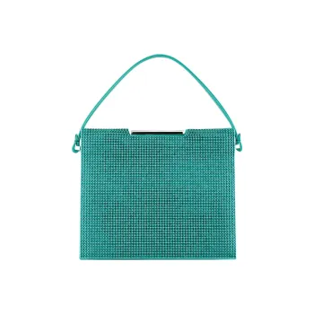 GIORGIO ARMANI Satin Handbag Regular Women's Green