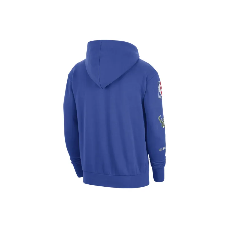 Nike Nba Milwaukee Bucks Courtside City Edition Fleece Hoodie-1