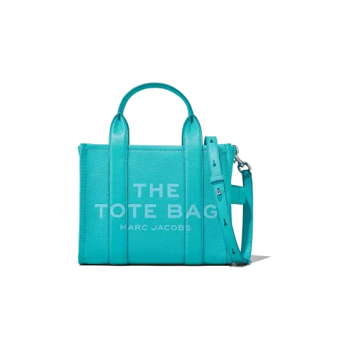 MARC JACOBS Full Grain Leather Tote Bag Shopping Bag Shoulder Bag Crossbody Bag Handbag Mini Women's Aqua Blue