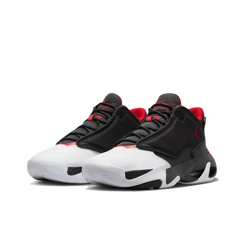 Jordan Max Aura 4 Black Gym Red White-2