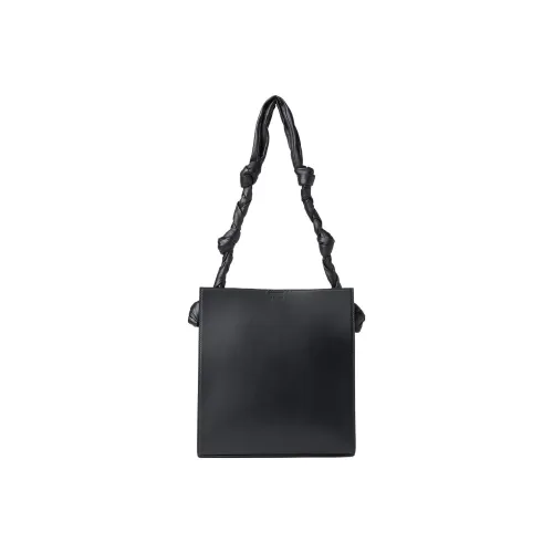 JIL SANDER Tangle Logo Debossed Medium Tote Bag