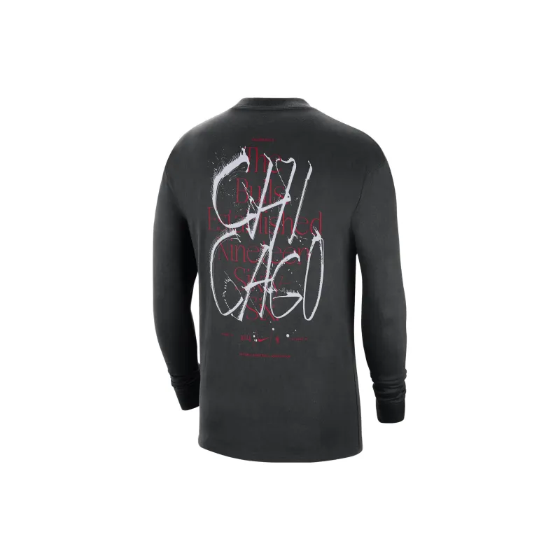 Nike Nba Chicago Bulls Cts Max 90 Loose Fit L/S T shirt-1