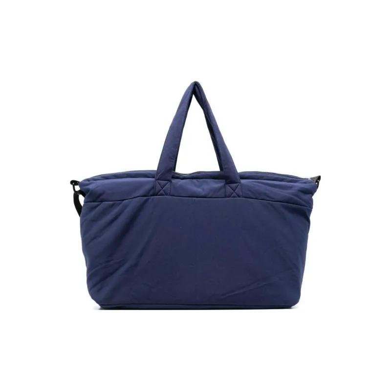 MOSCHINO Stretch Cotton Mommy Bag Diaper Bag Handbag Kids' Navy Cyan-1