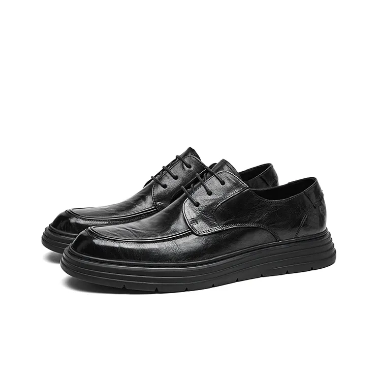 Hautton Jeans Dress Shoes Men's Black-2