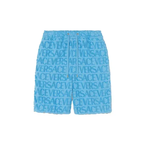 VERSACE Casual Shorts Men Blue