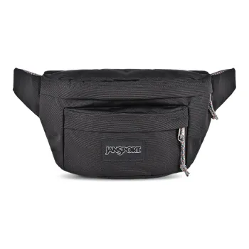 JanSport Fabric Shoulder Bag Crossbody Bag Sling Bag Fanny Pack Large Size Unisex Black