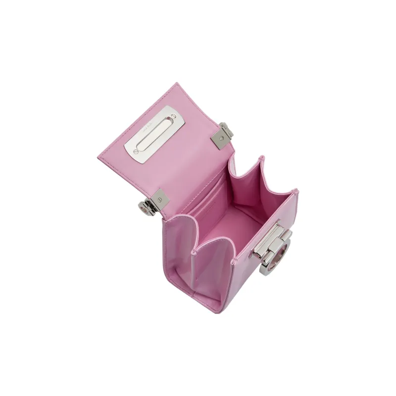 FERRAGAMO Leather Shoulder Bag Crossbody Bag Handbag Extra Small Women's Pink-2