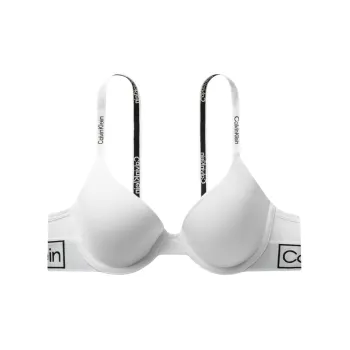 CALVIN KLEIN Vintage Gravity Band Bra Women's White