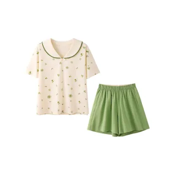 JINGYUN Pajama Set Women's Ecru