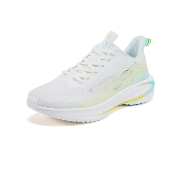 Erke Light Cloud Cushioning Anti-Slip And Wear-Resistant Low-Top Running Shoes Men's Microcrystal White Mint Blue-1