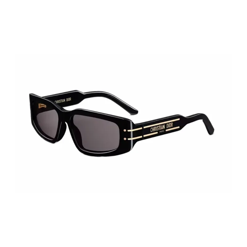DIOR Irregular Shape Sunglasses Women's Black-0