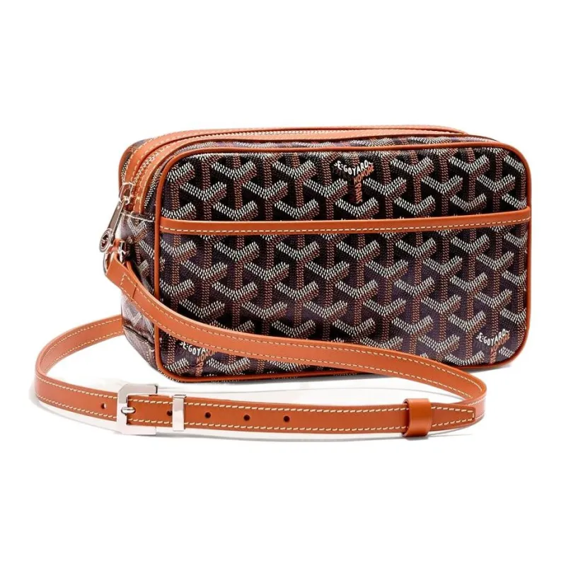 GOYARD Cap Vert Canvas With Leather Messenger Bag Camera Bags Shoulder Bag Crossbody Bag Small Size Unisex 11 Colors-12
