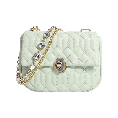 MARKANGARO PU Shoulder Bag, Crossbody Bag, Small Square Bag Regular Women's Haze Blue \ Mint Green-6