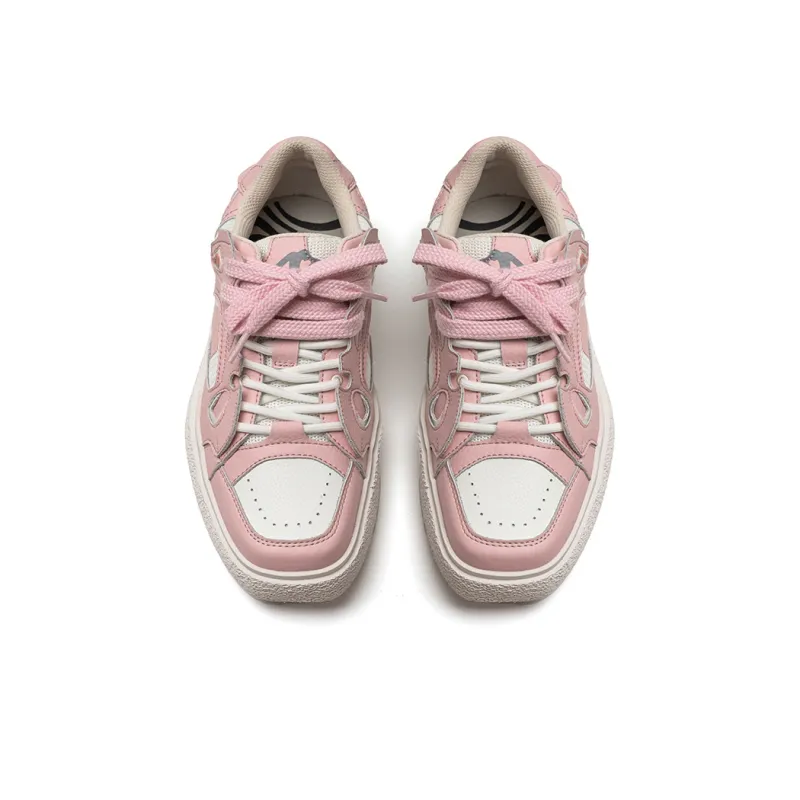 VAILMOON Lucky Charm Collection Stylish Skateboarding Shoes Unisex Pink-4