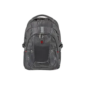 Wenger Polyester Nylon Laptop Backpack Large Size Unisex Black