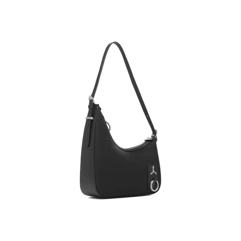 LI NING 1990 Cow Leather Crossbody Bag Regular Women's Black-1