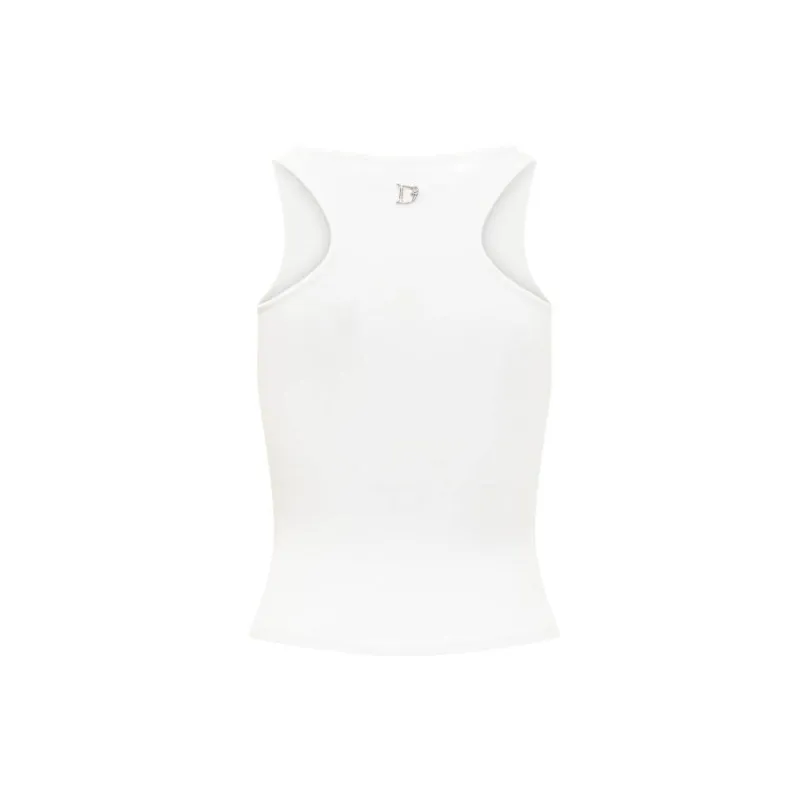 DSQUARED 2 Cut Out Detailed Sleeveless Tank Top-1