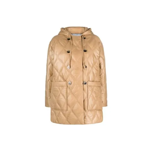 GANNI Coats Women's Beige