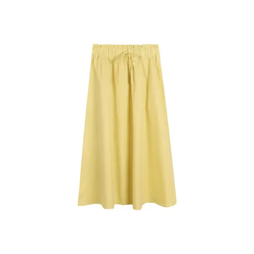 Migu Casual Long Skirts Women's Warm Sun Manor Yellow