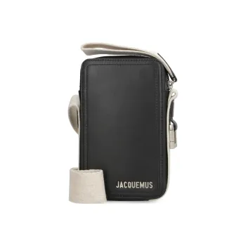 Jacquemus Cow Leather Crossbody Bag Men's Black