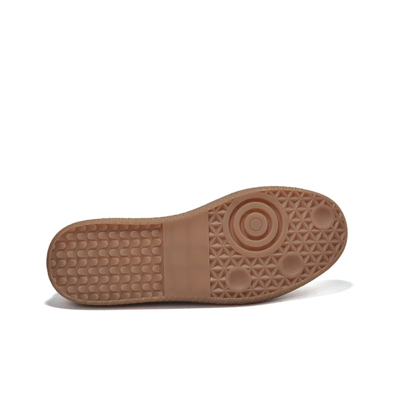 OSITA RED Skateboard Shoes Women's Low Top White/Light Brown-10