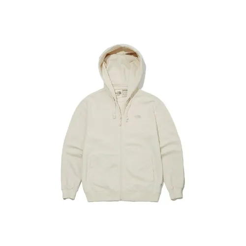 THE NORTH FACE Undyed Hood Zip Up Jackets Coats Unisex Beige