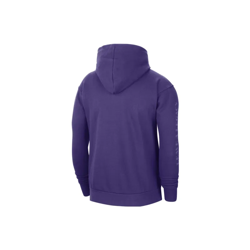 Nike Nba Los Angeles Lakers Courtside Statement Edition Fleece Loose Fit Hoodie-1