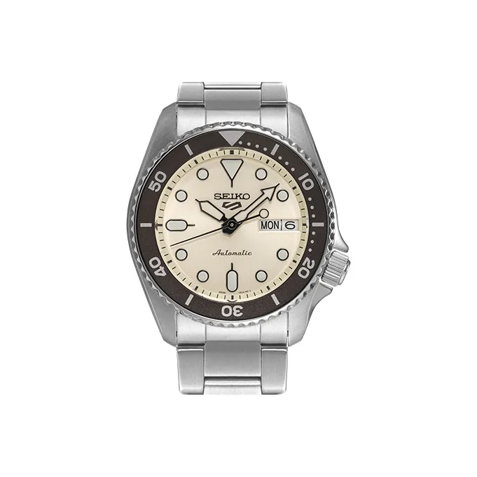 SEIKO Automatic Mechanical Movement Stainless Steel Strap Watch Men's Watches Mother of Pearl Color Watch Dial-1