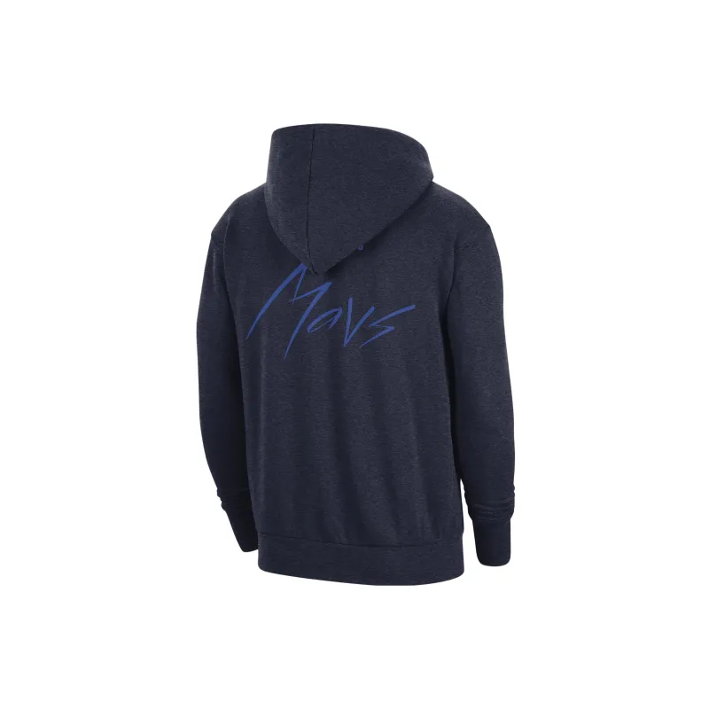 Nike Nba Dallas Mavericks Courtside Pullover Fleece Hoodie-1