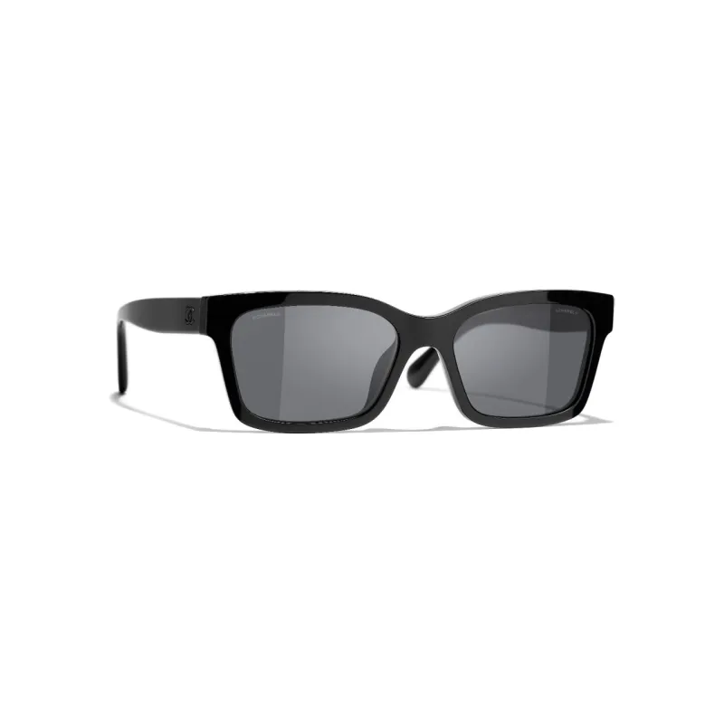 CHANEL Sunglasses Unisex Black-2