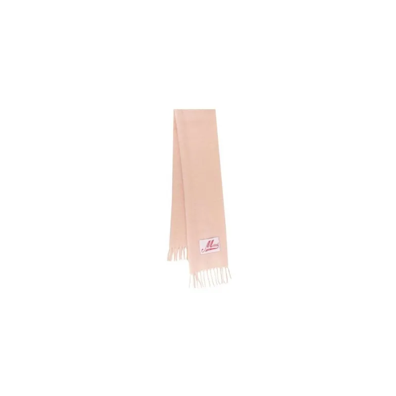 MARNI Logo Patch Fringed Scarf-1