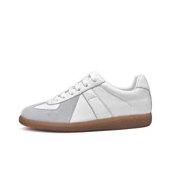 OSITA RED Skateboard Shoes Women's Low Top White/Light Brown