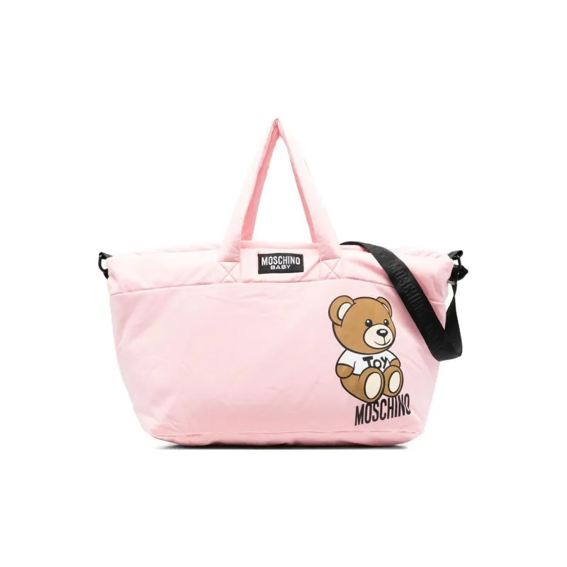 MOSCHINO Cotton Mommy Bag Diaper Bag Handbag Kids' Light Pink-0