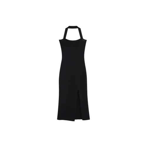 Migu Slip Dresses Women's Black