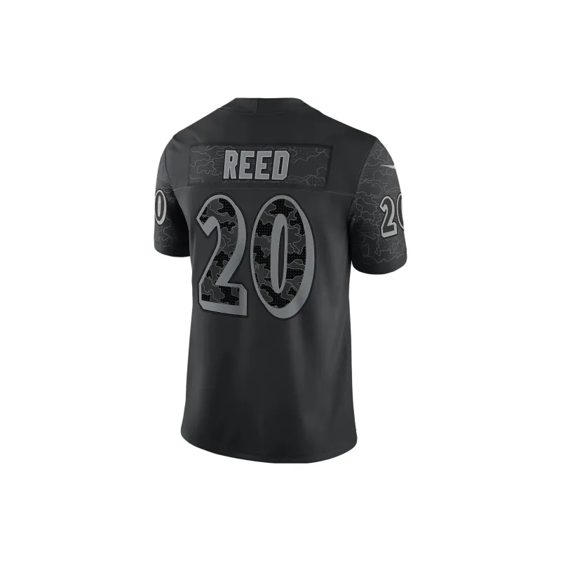 Nike Nfl Baltimore Ravens Rflctv Ed Reed Men's Fashion Football Jersey-1