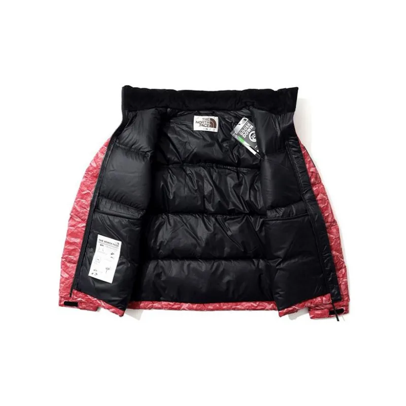 THE NORTH FACE Novelty Eco Nuptse Down Jacket Ls Red Unisex Korea Version-2