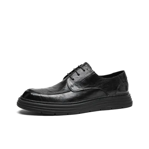 Hautton Jeans Dress Shoes Men Low-Top