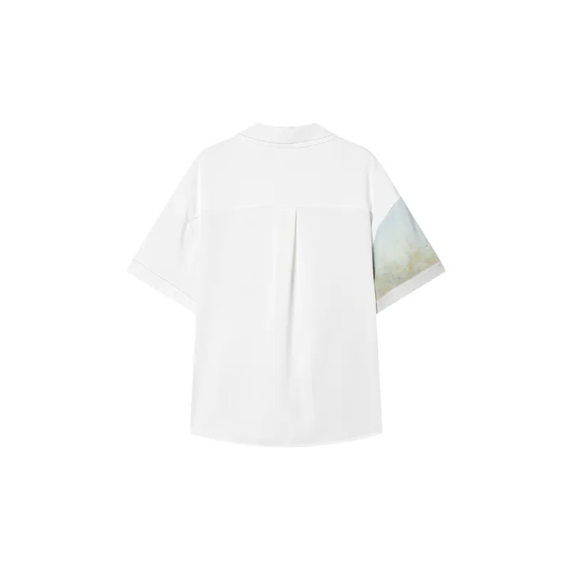 DIALOGUE To White X Kaye Levine Co-branded Series Shirts Women's Moon White-1