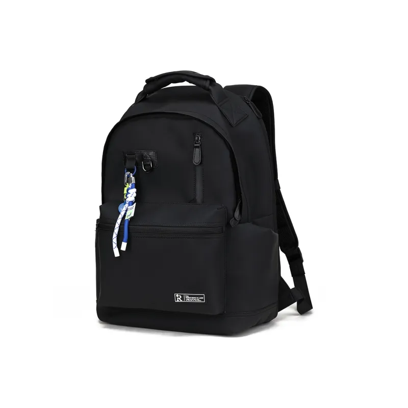 RUIGOR Fabric Backpack Large Size Unisex Black-2