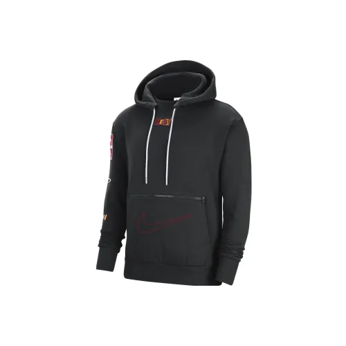 Nike NBA Miami Heat Courtside City Edition Fleece Loose Fit Hoodie 