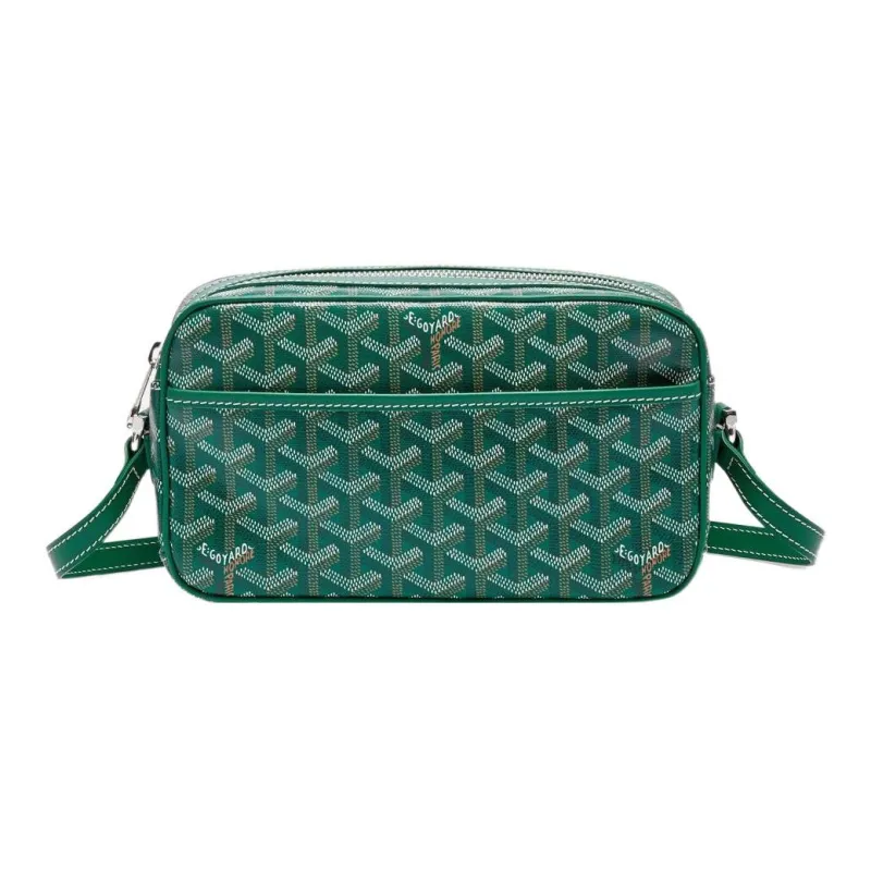 GOYARD Cap Vert Canvas With Leather Messenger Bag Camera Bags Shoulder Bag Crossbody Bag Small Size Unisex 11 Colors-28
