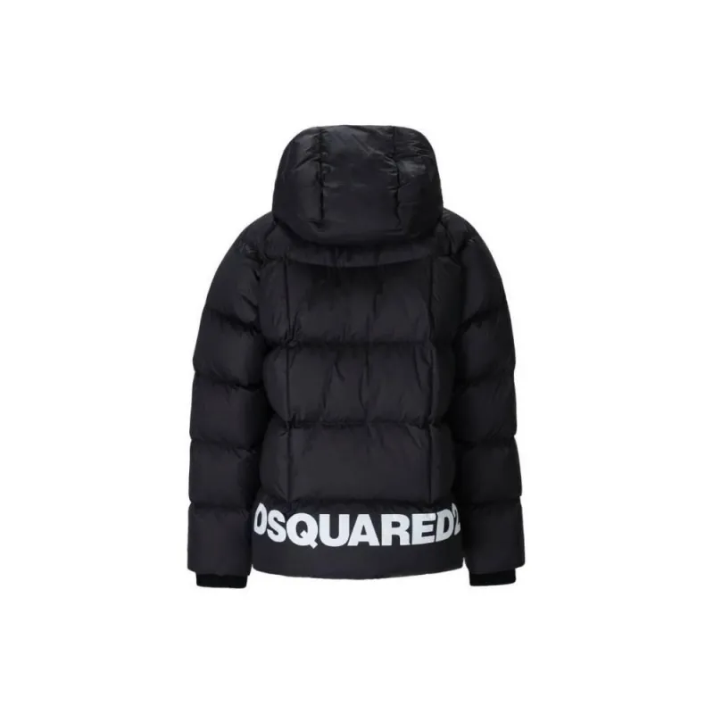 DSQUARED 2 Logo Printed Zipped Padded Jacket-1