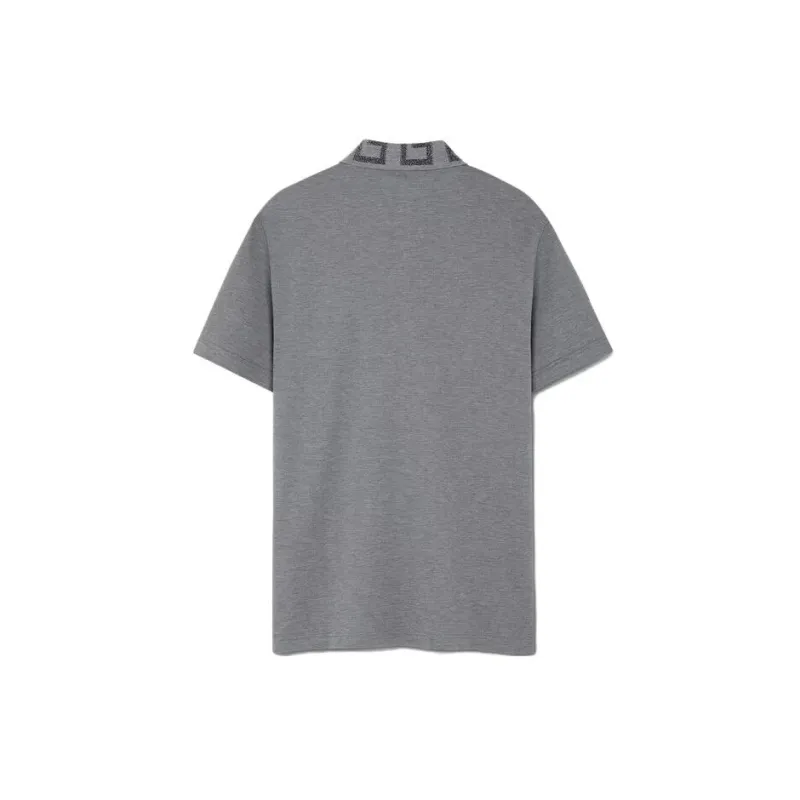 VERSACE SS23 Polo Shirt Men's Dark Gray-1